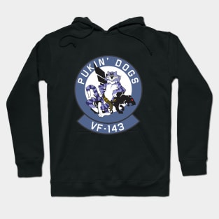 Grumman F-14 Tomcat - VF-143 Pukin' Dogs Hoodie